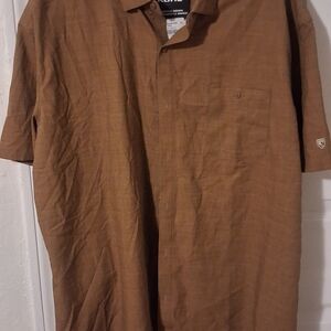 Kuhl Men's Tan Casual Button Down Shirt